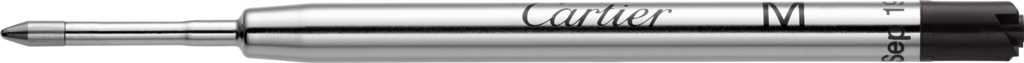 Ballpoint pen refill (M), black inkFor Santos-Dumont, R de Cartier, Santos de Cartier large model, Diabolo, Santos, Louis Cartier and Trinity ballpoint pens. Medium point.